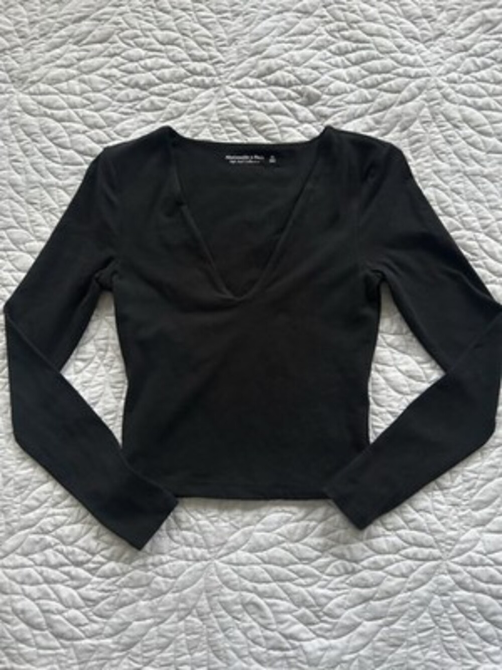 Abercrombie & Fitch Soft Collection Long Sleeve Black XS Excellent Condition